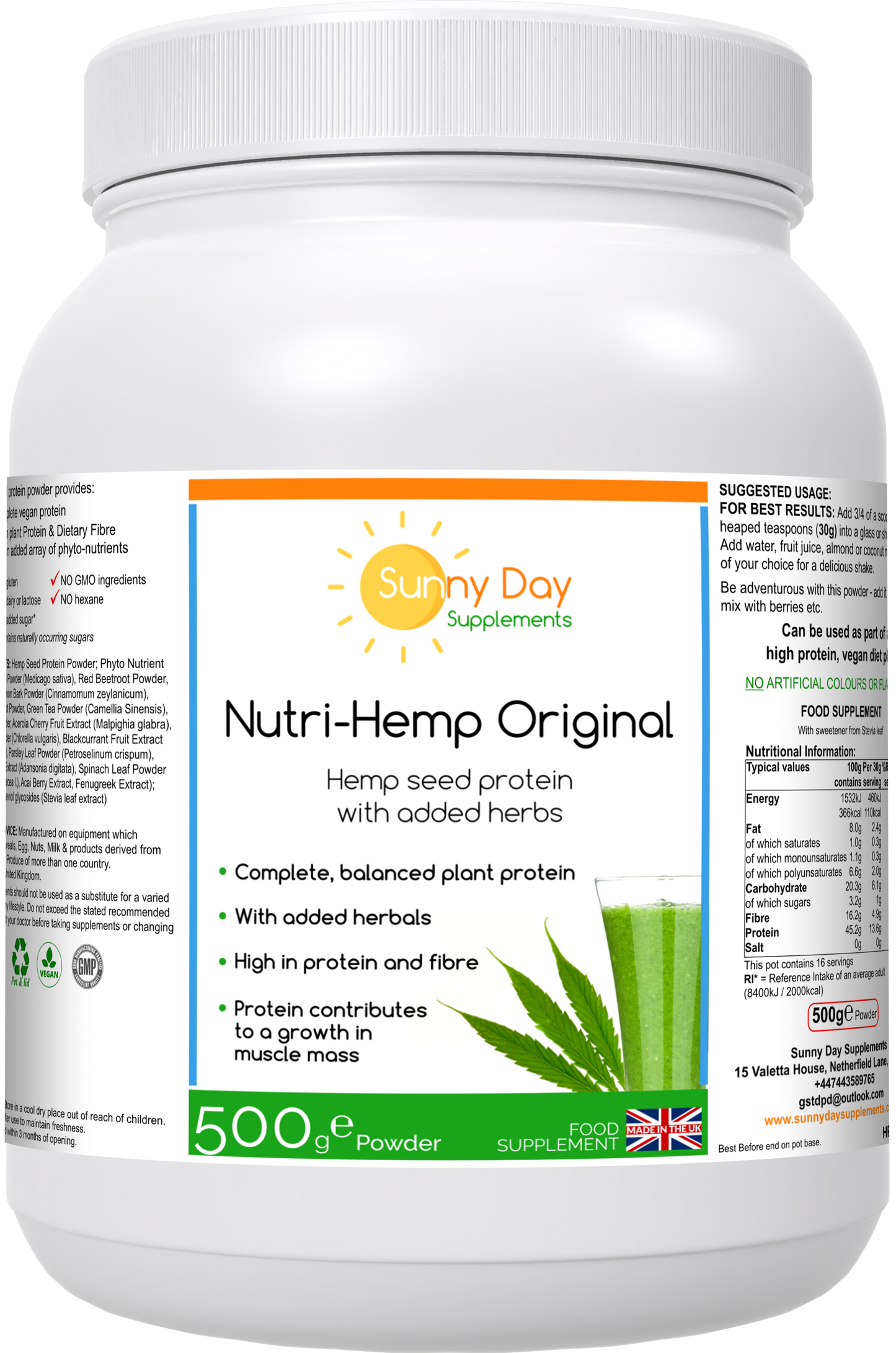 Nutri-Hemp Protein Powder