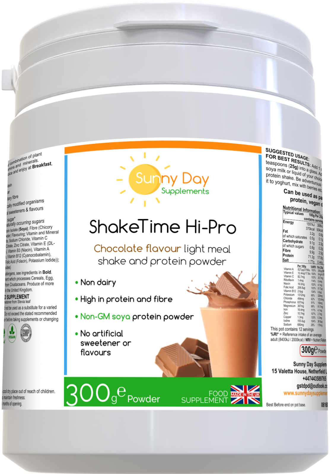 Shake-Time Hi-Pro Chocolate Flavour