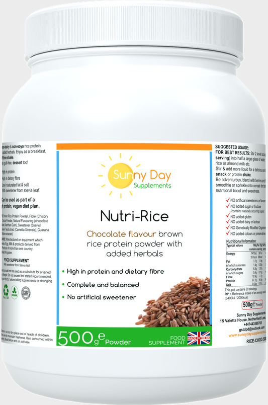 Nutri-Rice Chocolate Flavour Rice Protein with Herbs